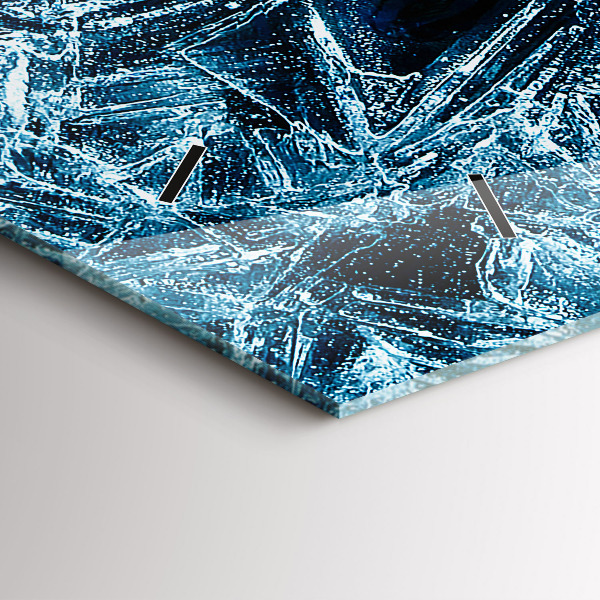 Horloge rectangulaire horizontale Mur gelé