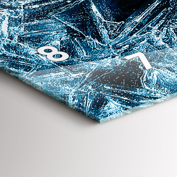 Horloge rectangulaire horizontale Mur gelé