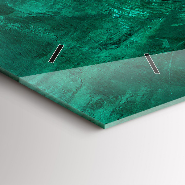 Horloge rectangulaire horizontale 'Mur d''émeraude'