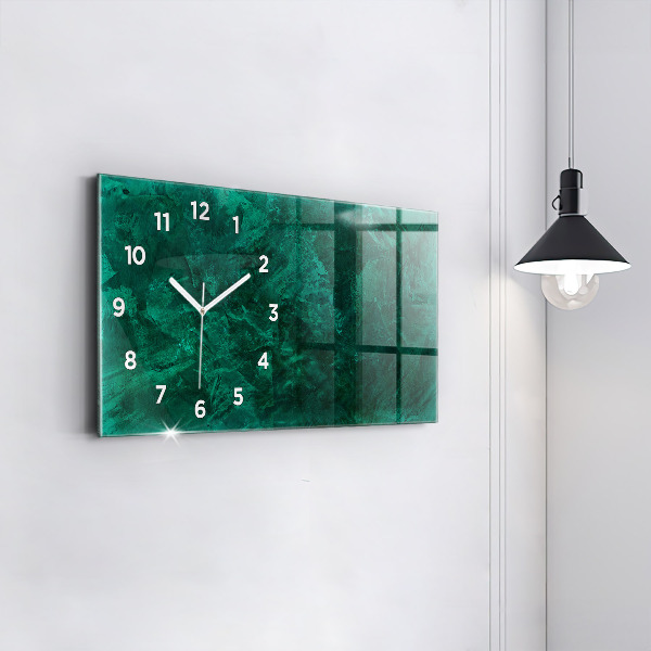 Horloge rectangulaire horizontale 'Mur d''émeraude'