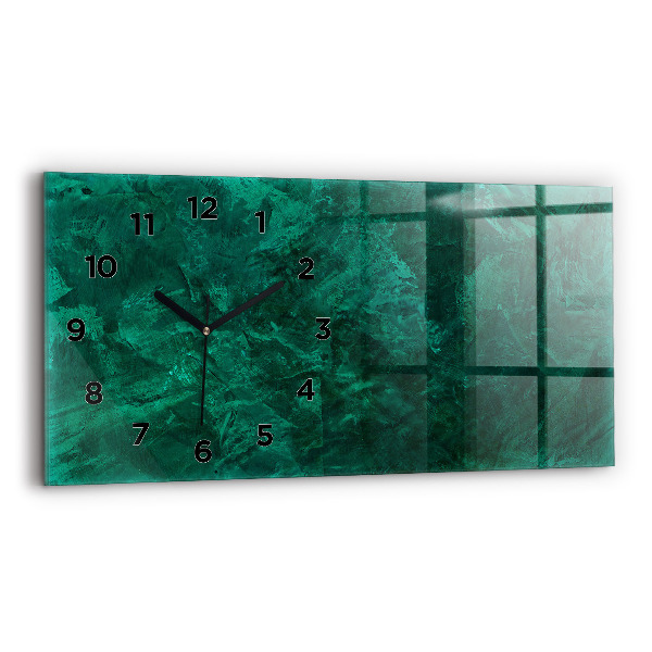 Horloge rectangulaire horizontale 'Mur d''émeraude'