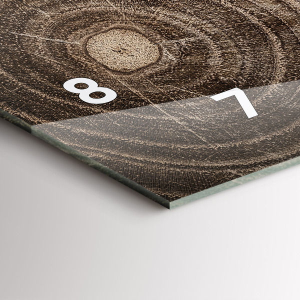 Horloge rectangulaire horizontale Tronc