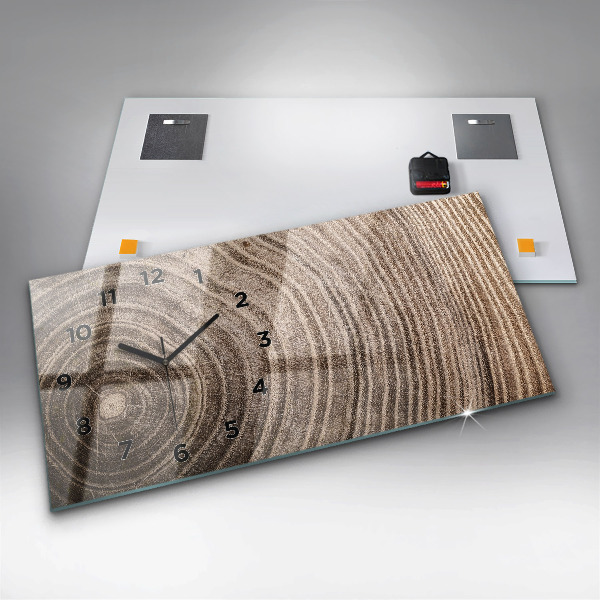 Horloge rectangulaire horizontale Tronc