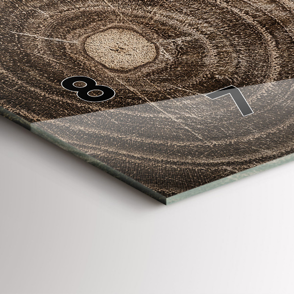 Horloge rectangulaire horizontale Tronc