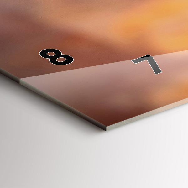 Horloge rectangulaire horizontale Un verre de vin