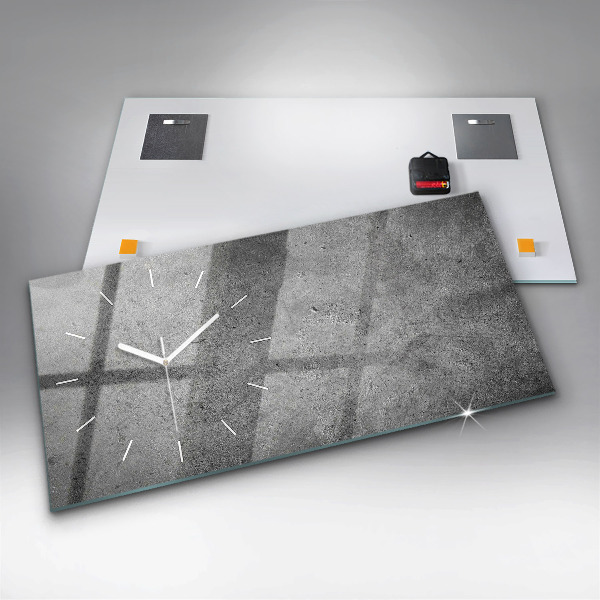 Horloge rectangulaire horizontale Mur industriel