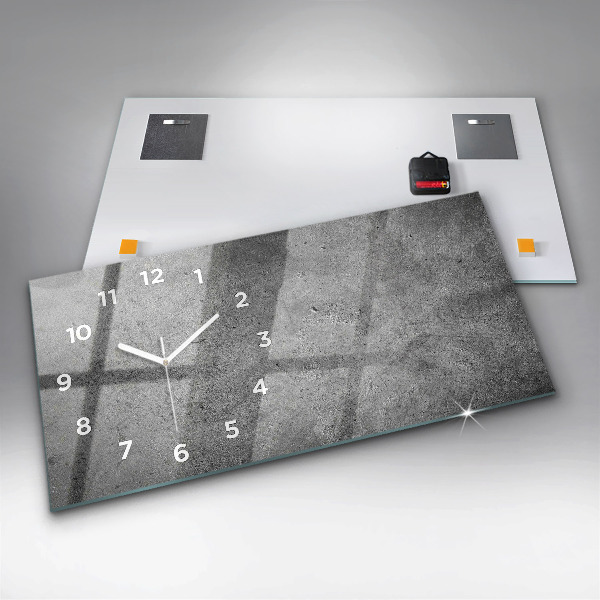 Horloge rectangulaire horizontale Mur industriel