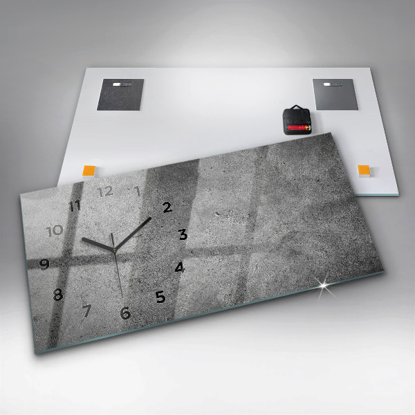 Horloge rectangulaire horizontale Mur industriel