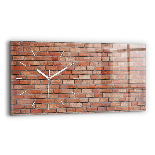 Horloge murale horizontale Mur de briques
