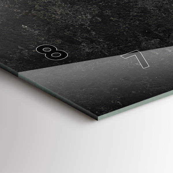 Horloge murale horizontale Cœur de poivrons