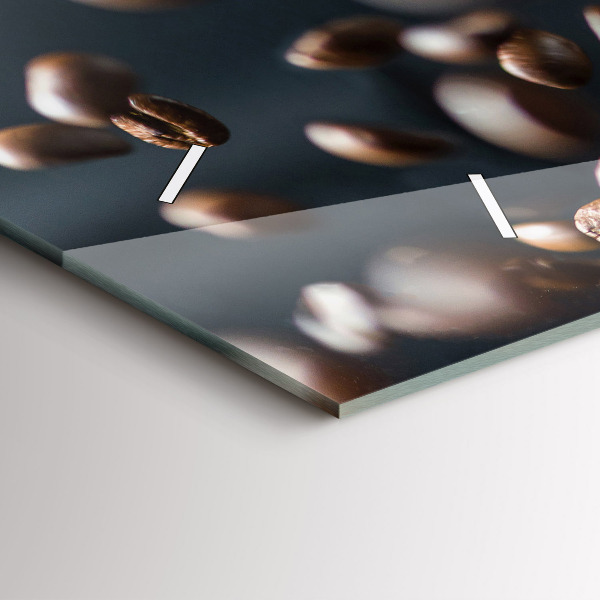 Horloge murale horizontale Café en grains