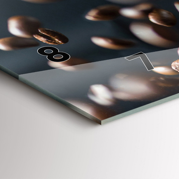 Horloge murale horizontale Café en grains