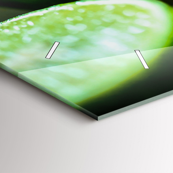 Horloge murale horizontale Quartiers de citron vert