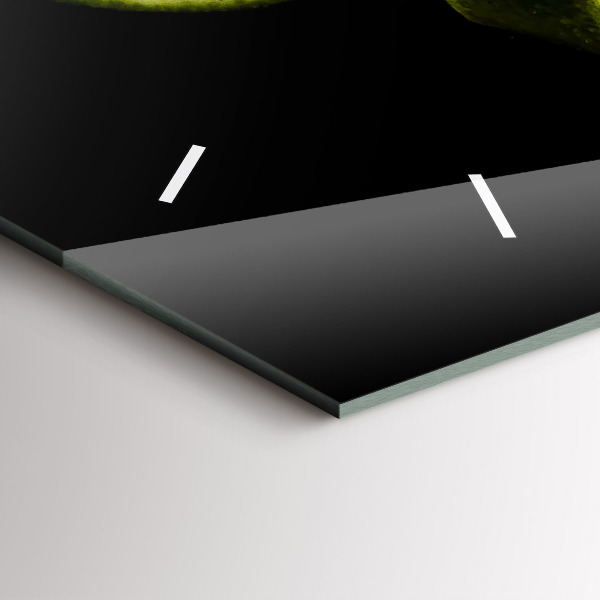 Horloge murale horizontale Citrons verts