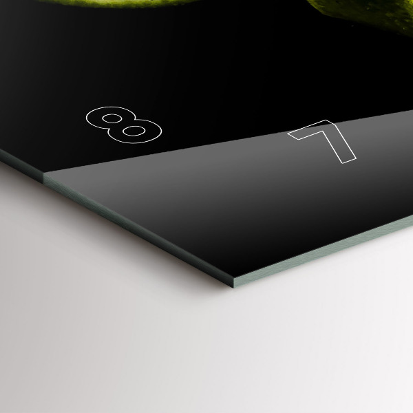 Horloge murale horizontale Citrons verts