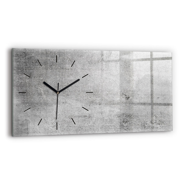 Horloge murale horizontale Mur brut