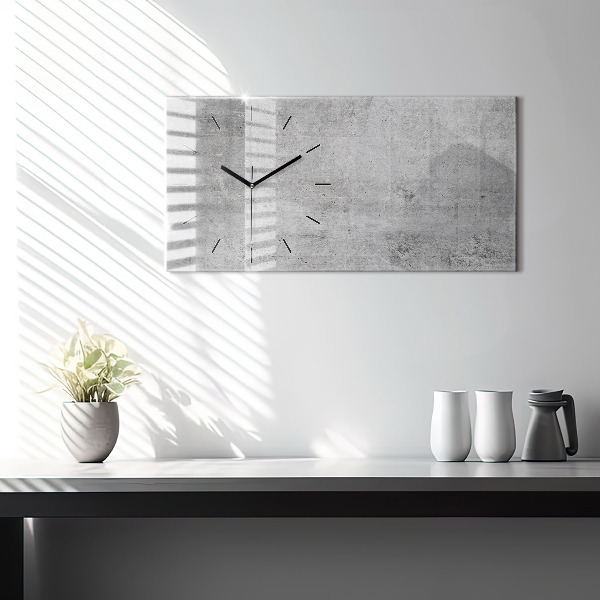 Horloge murale horizontale Mur brut