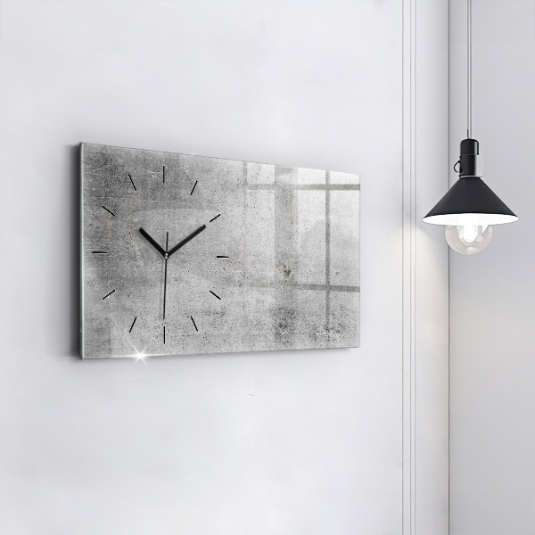 Horloge murale horizontale Mur brut