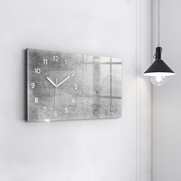 Horloge murale horizontale Mur brut