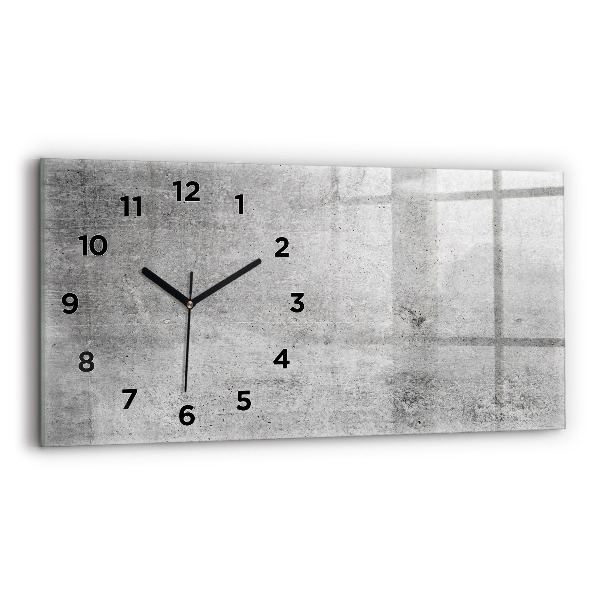 Horloge murale horizontale Mur brut