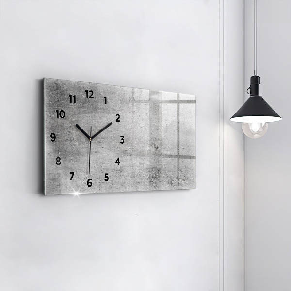 Horloge murale horizontale Mur brut