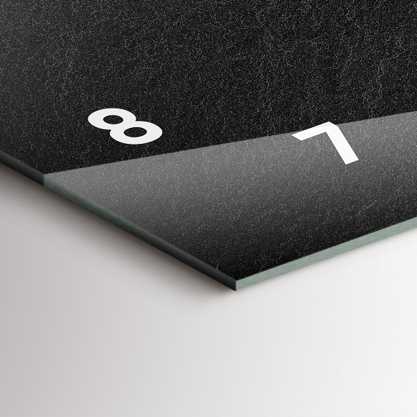 Horloge murale horizontale Roche sombre