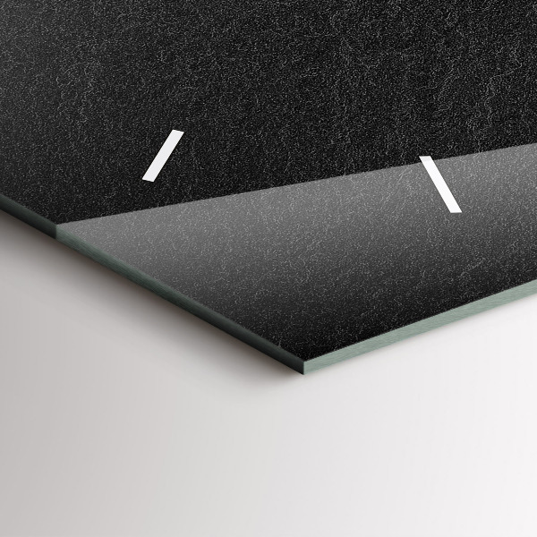 Horloge murale horizontale Roche sombre