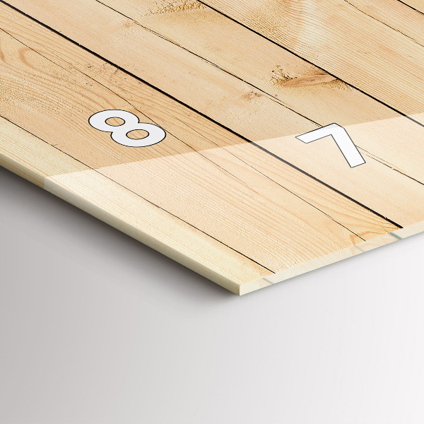 Horloge murale horizontale planches de bois