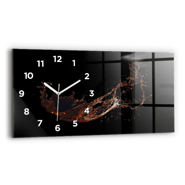 Horloge murale horizontale Boisson renversée