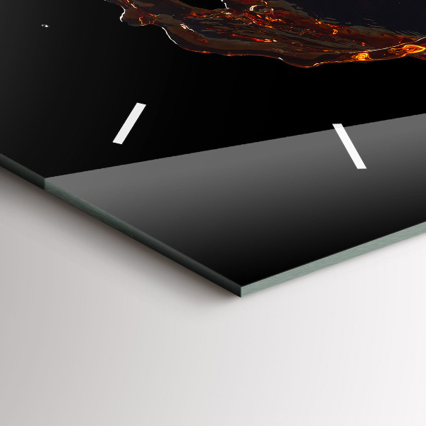 Horloge murale horizontale Boisson renversée