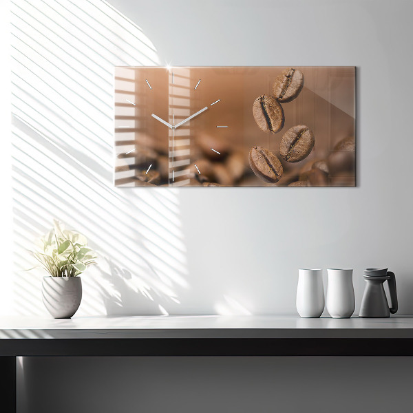 Horloge murale horizontale Couleurs abstraites