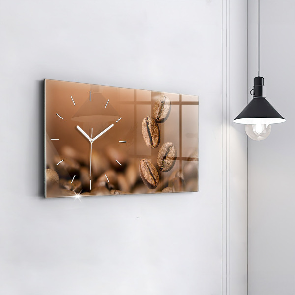 Horloge murale horizontale Couleurs abstraites