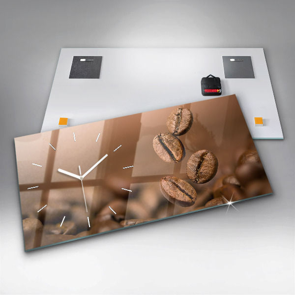 Horloge murale horizontale Couleurs abstraites