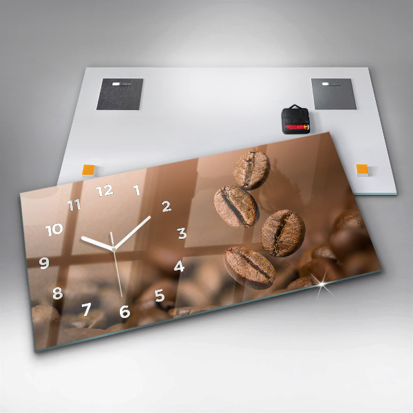 Horloge murale horizontale Couleurs abstraites