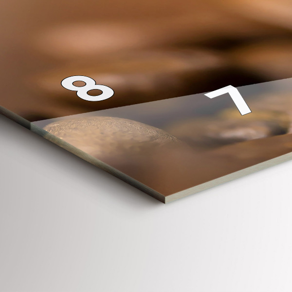 Horloge murale horizontale Couleurs abstraites