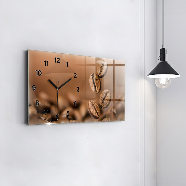 Horloge murale horizontale Couleurs abstraites