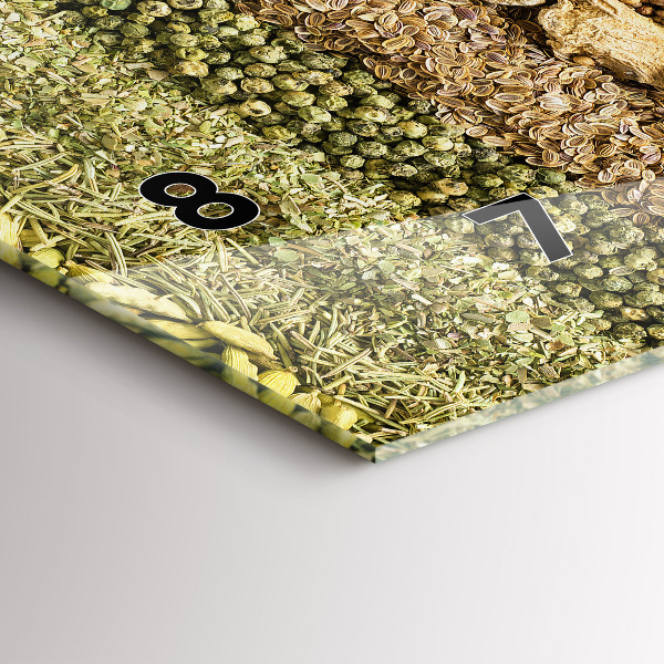 Horloge murale horizontale 'Des rangées d''épices'