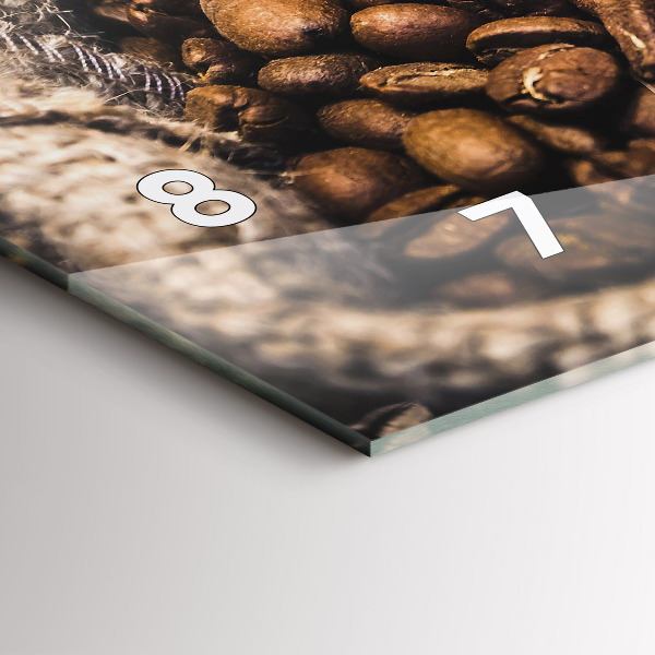 Horloge murale horizontale Sacs de café