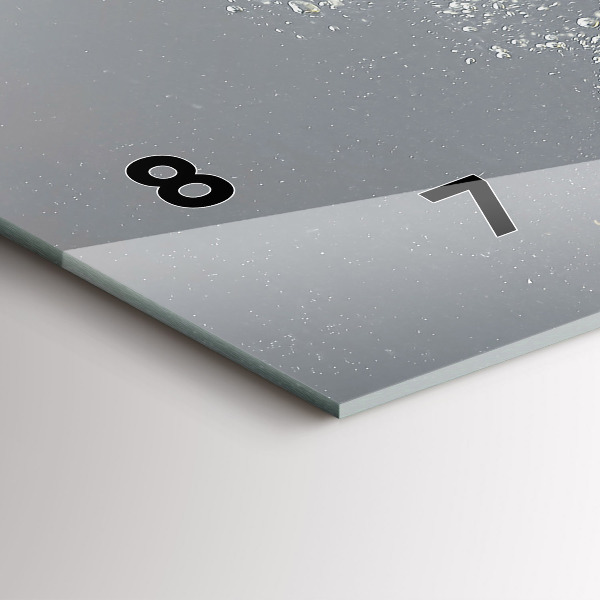 Horloge murale horizontale 'Agrumes dans l''eau'