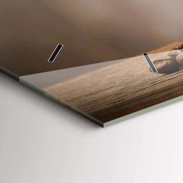 Horloge murale horizontale Une tasse de café