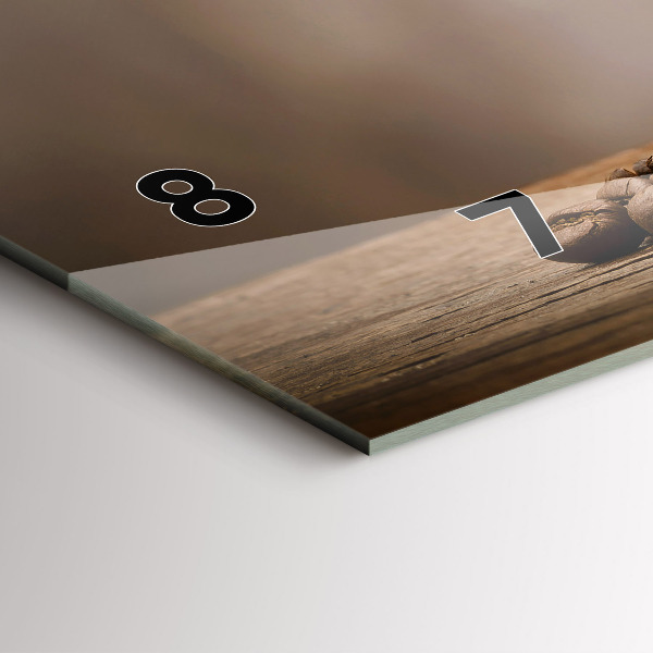 Horloge murale horizontale Une tasse de café