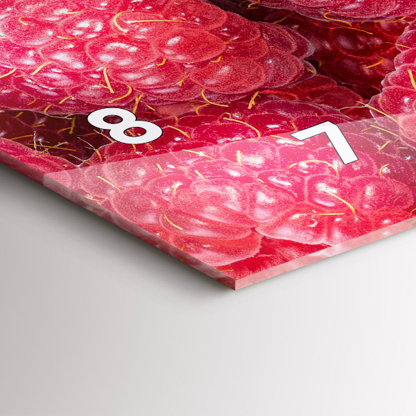 Horloge murale horizontale Myrtilles et framboises