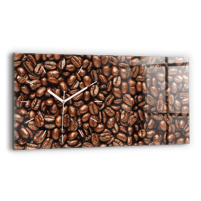Horloge murale horizontale Café en grains
