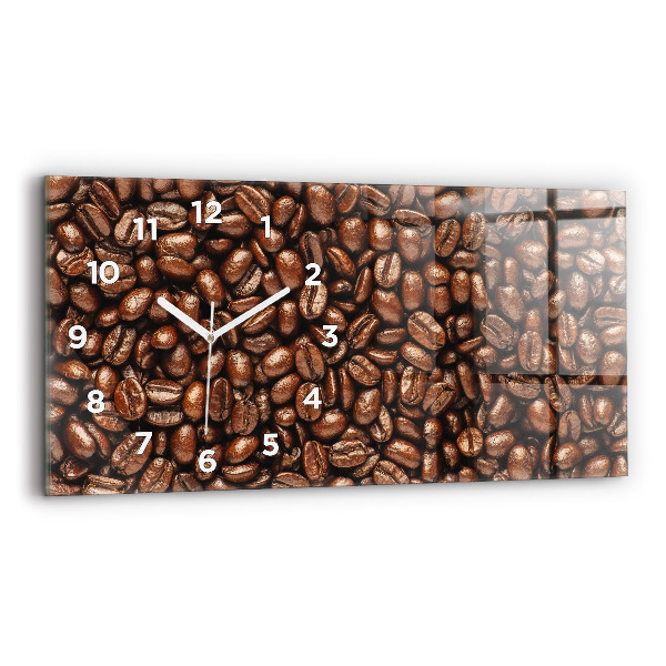 Horloge murale horizontale Café en grains