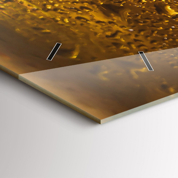 Horloge murale horizontale Une chope de bière