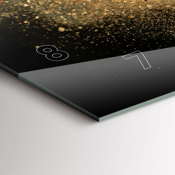 Horloge murale horizontale Épices dispersées