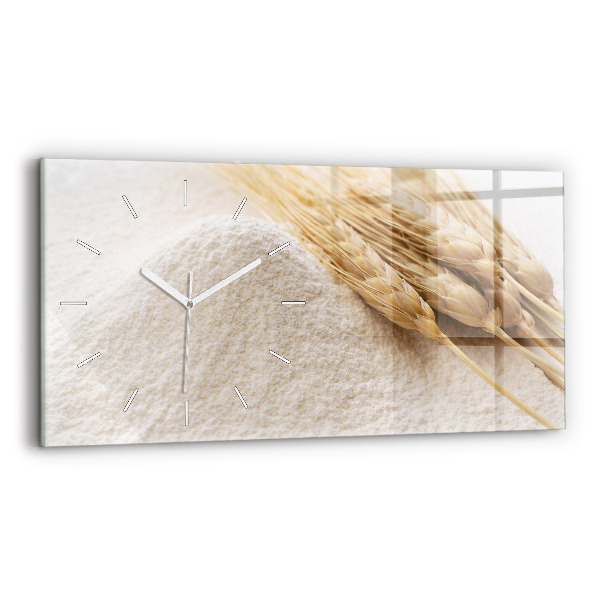 Horloge murale horizontale Farine
