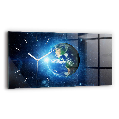 Horloge murale horizontale Terre et Galaxie – NASA