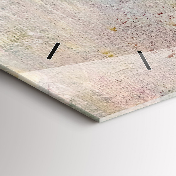 Horloge rectangulaire horizontale Abstraction peinte