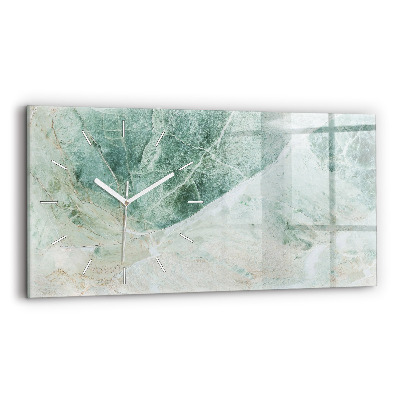 Horloge rectangulaire horizontale Texture de pierre de marbre